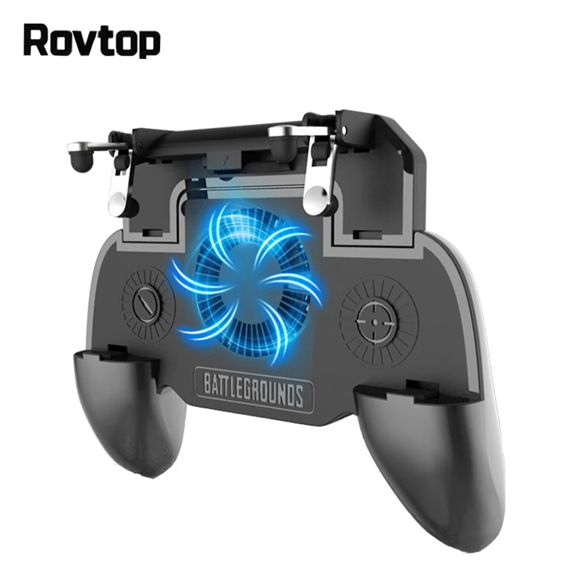 Rovtop Pubg мобильный контроллер геймпад для телефона триггер и держатель кулер