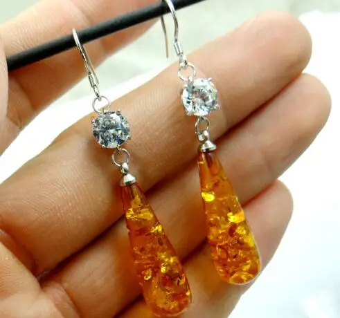 Модные драгоценные современные Разноцветные Подвески капельки с изображением