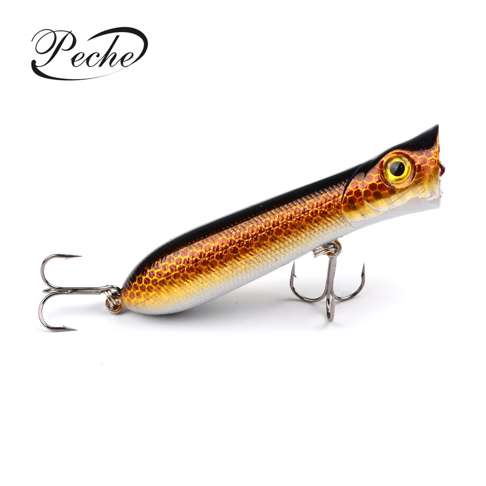 Peche Popper рыболовные приманки воблеры для рыбалки искусственные жесткие Isca Pesca 80 мм
