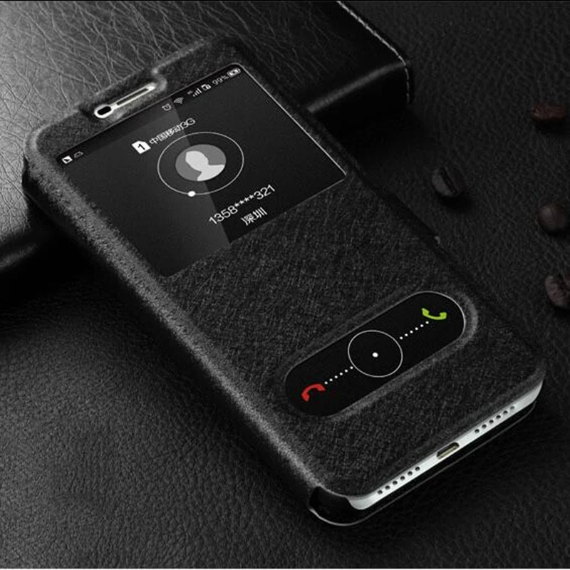 Чехол для Huawei Honor 4C Pro с откидной крышкой окошком быстрого ответа чехол подставкой