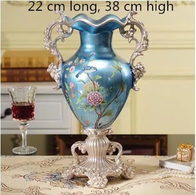 Креативная Европейская большая ваза из смолы в стиле ретро цветочные украшения