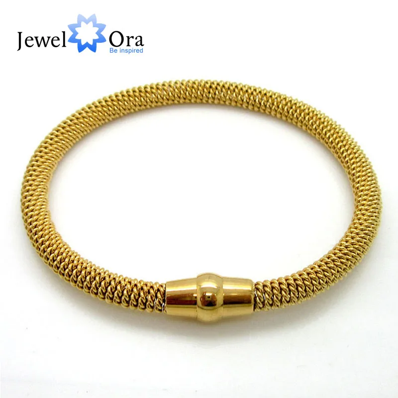 Модный браслет с подвесками и из нержавеющей стали 316L разных цветов витая