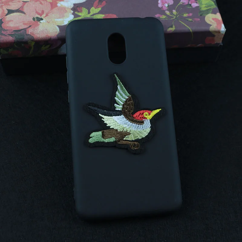 Case for Meizu M6 M711C Luxury Cartoon Animal Embroidery Tiger Lion Head Bee Snake Medal Bird Love Soft Back Phone Cases |