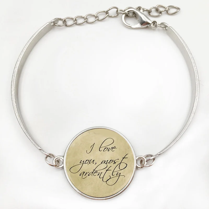 Я очень люблю тебя гордыня и преданность ожерелье с цитатой Джейн Остин|quote