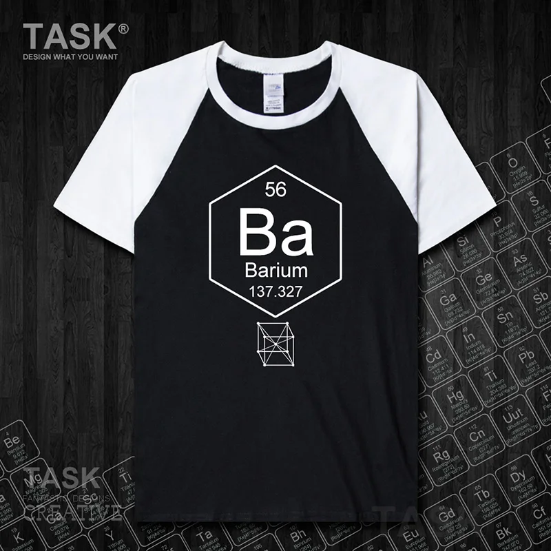 Chemical periodic table 56 Ba Chemistry clothes Short sleeve t-shirt new Tops t shirt mens sweatshirt summer casual jerseys | Мужская