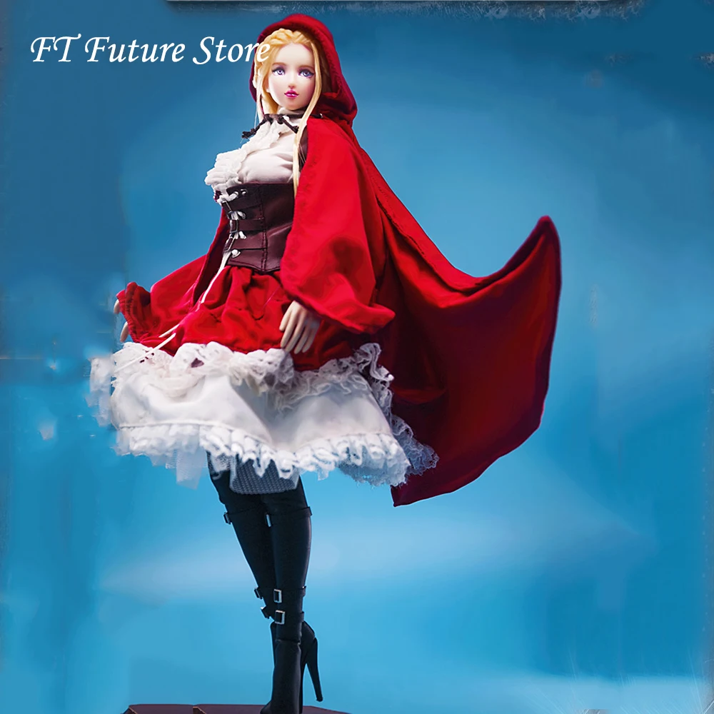 

1:6 Sexy Female Figure Clothes Accessory Little Red Riding Hood Gothic Lolita Clothing Set for 12'' Detachable S10D S22A Body