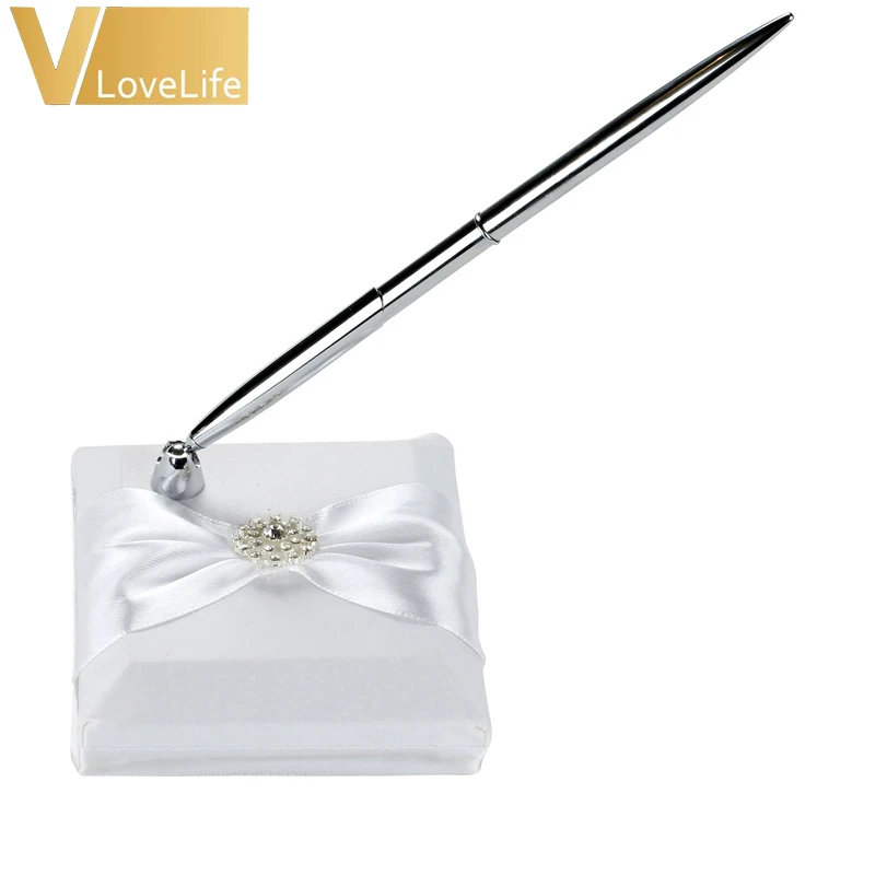 Набор ручек для свадьбы с лентами стразы пряжка ручка держатель свадебных