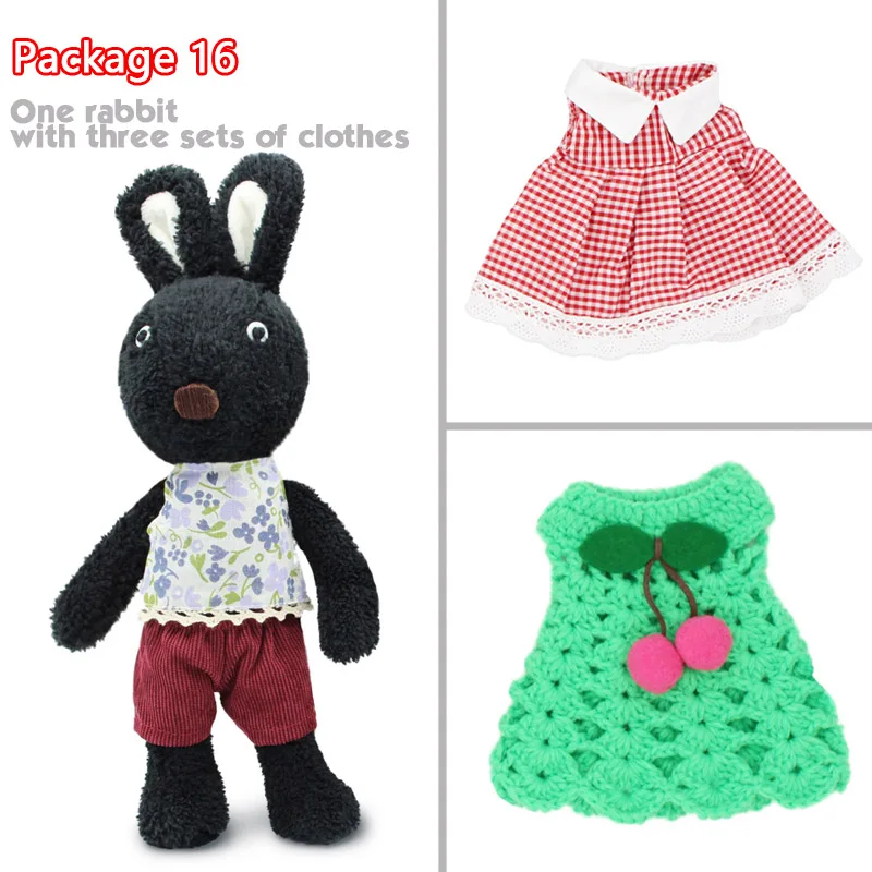 package 16 Kawaii le sucre кролик плюшевые куклы и мягкие игрушки brinquedos хобби для детей девочек мягкие детские игрушки - Цвет: package 16