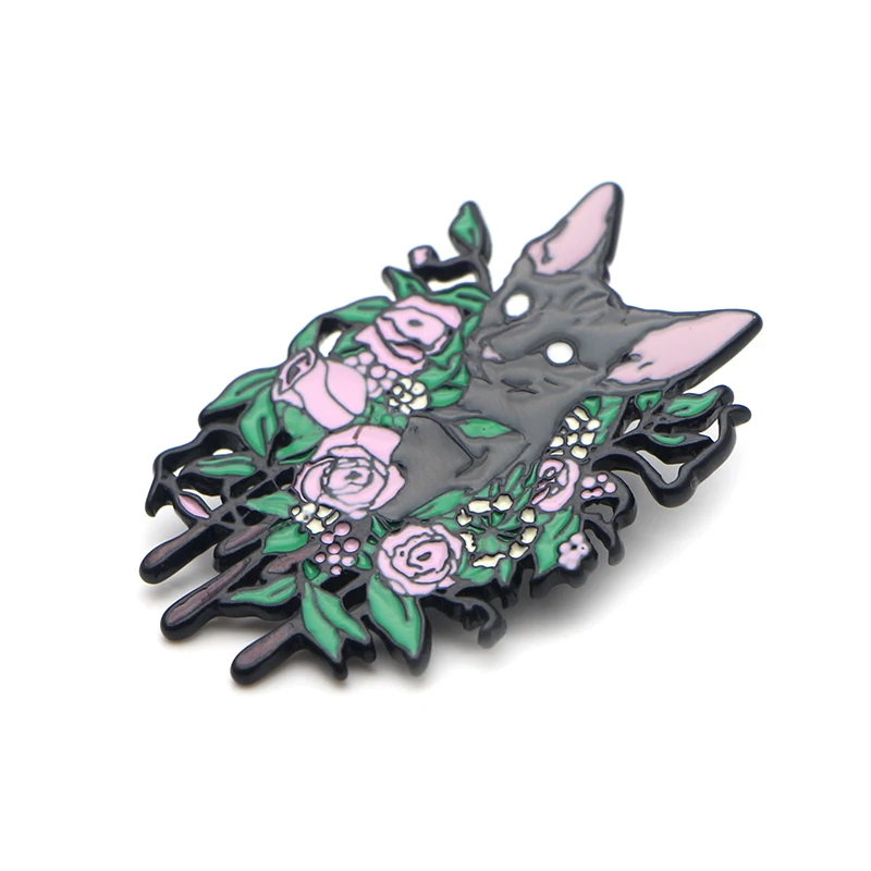 P3695 Dongmanli Sphynx Cat металлические эмалированные булавки и броши для нагрудных штифтов рюкзак сумки значок крутые подарки воротник ювелирные изделия