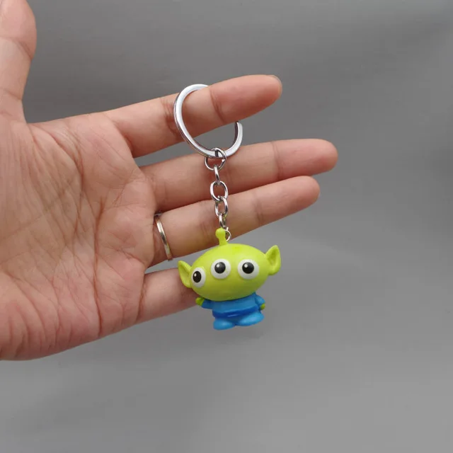 Keychain Aliens Новая история игрушек 4 Buzz Lightyear Woody Forky ремешок для мобильного телефона брелок для ключей аниме игрушки для детей подарки на день рождения - Цвет: Keychain Aliens