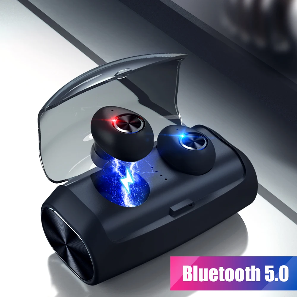 TWS Mini Bluetooth 5 0 наушники настоящие беспроводные стерео гарнитура с микрофоном