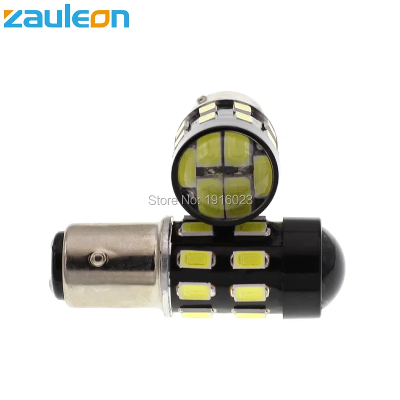 Zauleon 2 шт. S25 BAY15D P21/5 Вт 1157 LED Белый DRL обратный резервный сигнал поворота авто Замена