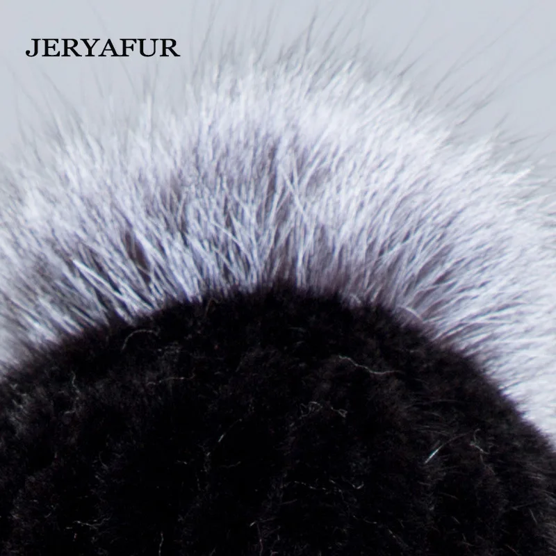 JERYAFUR/горячая Распродажа ручная меховая шапка бесплатная доставка зимние теплые