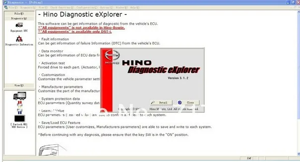 Hino диагностический eXplorer & Reprog Manager 3.1.2 + генератор ключей Генератор PIN| |