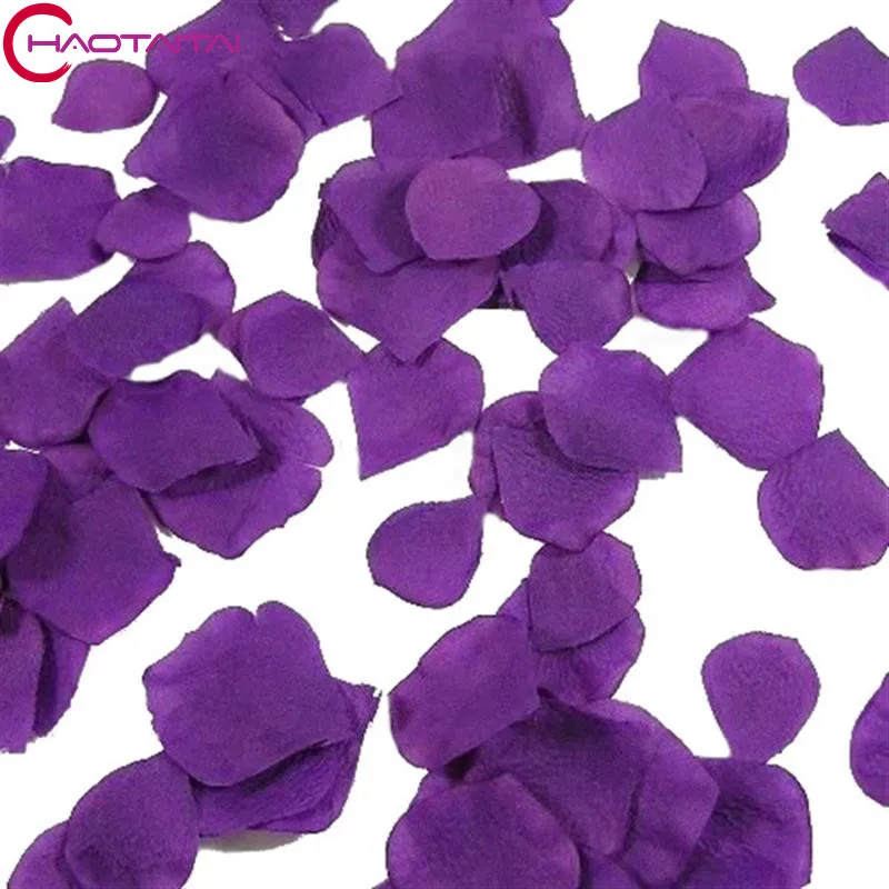 Лепестки роз новинка 100 шт. шелк Листья свадебным столом Аксессуары 16 Цвета