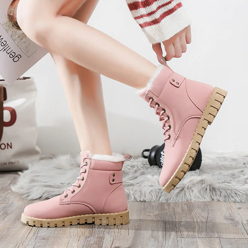 2018 зимняя женская обувь зимние сапоги женские ботильоны ботинки martin