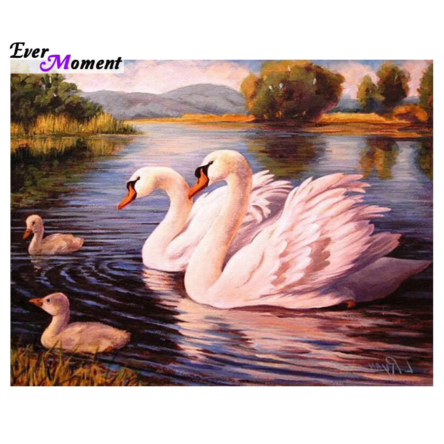 Набор для алмазной вышивки Лебеди ASF131|mosaic kit|3d diamond painting3d |