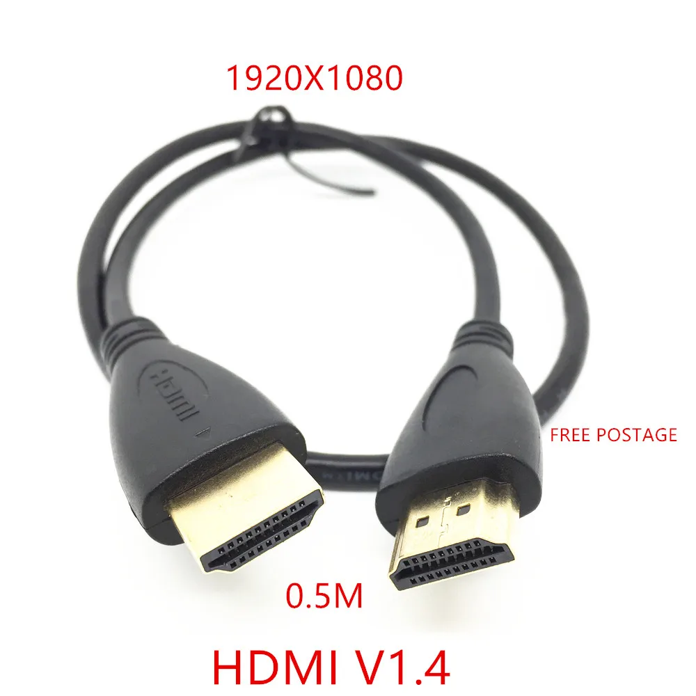

Позолоченный кабель HDMI 50 см V1.4 Высокоскоростной 3D аудио 1080P