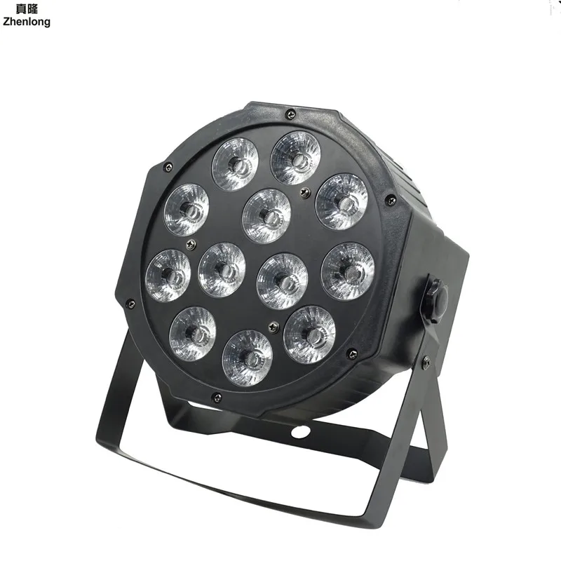 12 светодиодов 6 в 1 Par Светильник Led плоский AC85 265V сценическая лампа для