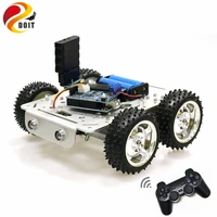 c300 bluetoothhandlewifi rc control robot tank chassis car kit for arduino development board 4 road motor driver board diy