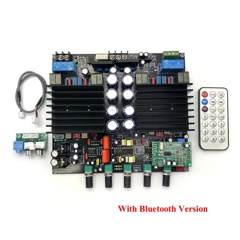 2,1 канал TDA8954TH цифровой усилитель мощности доска с Bluetooth предусилитель LM1036+ NE5532