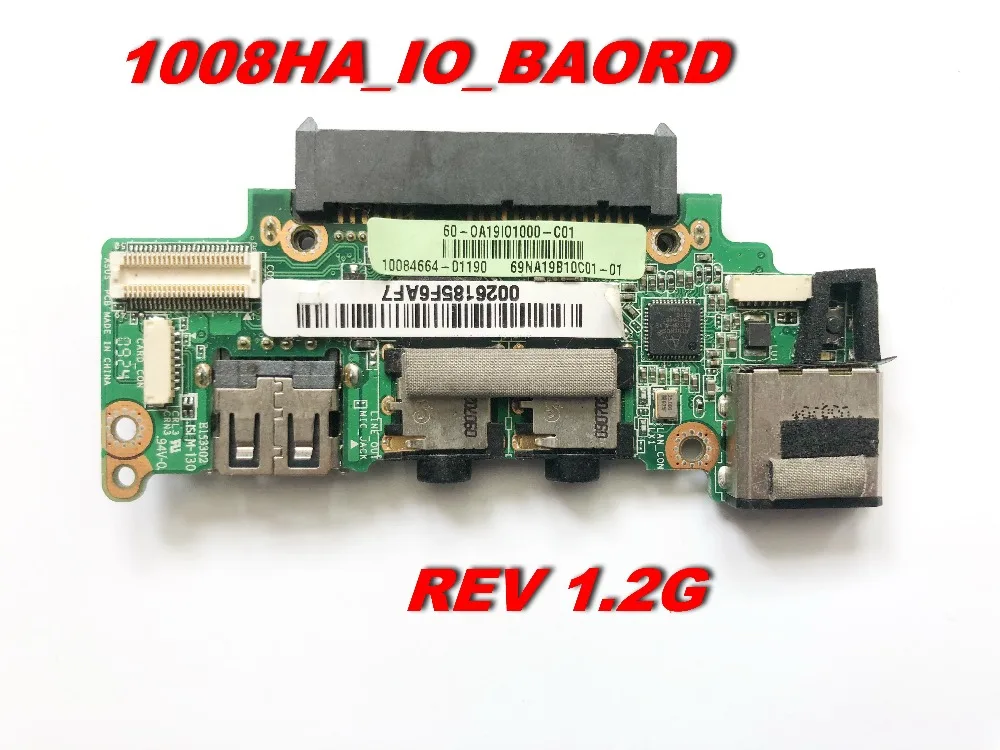 Оригинал для ASUS 1008HA 1008P Аудио Жесткий HDD USB LAN плата 1008HA_IO_BAORD Бесплатная