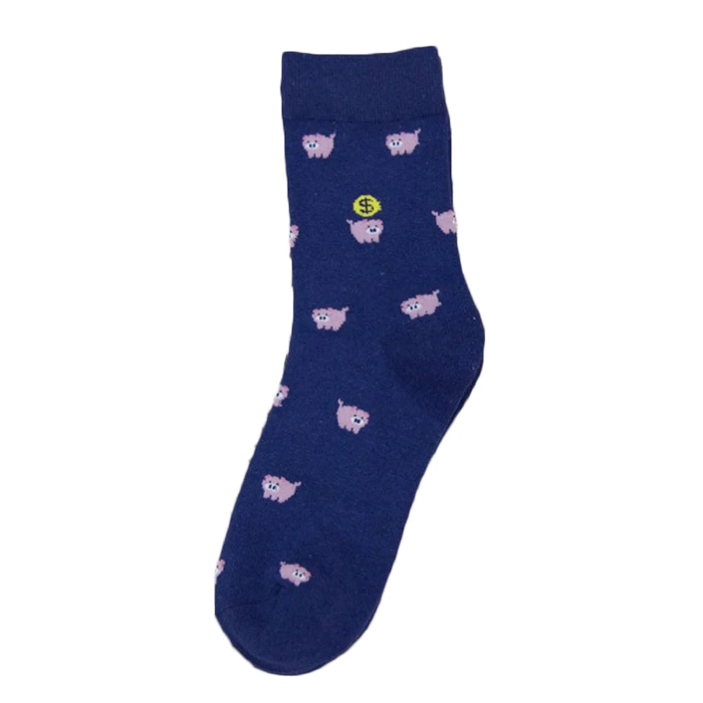 

1 Pair Cute Small Animal Cartoon Socks Spring Autumn Cotton Casual Socks With Prints little piggy chausette femme