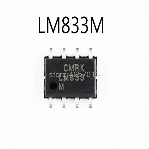 

FREE SHIPPING 100PCS LM833 LM833M LM833MX SOP-8