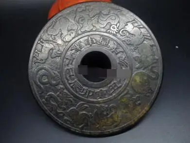 free shipping Collect Chinese antiques old jade carving 12 zodiac pattern plate BI | Дом и сад