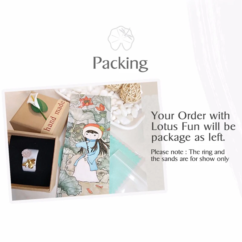 Lotus Fun реальные 925 серебро Ювелирные украшения Высокое качество классические