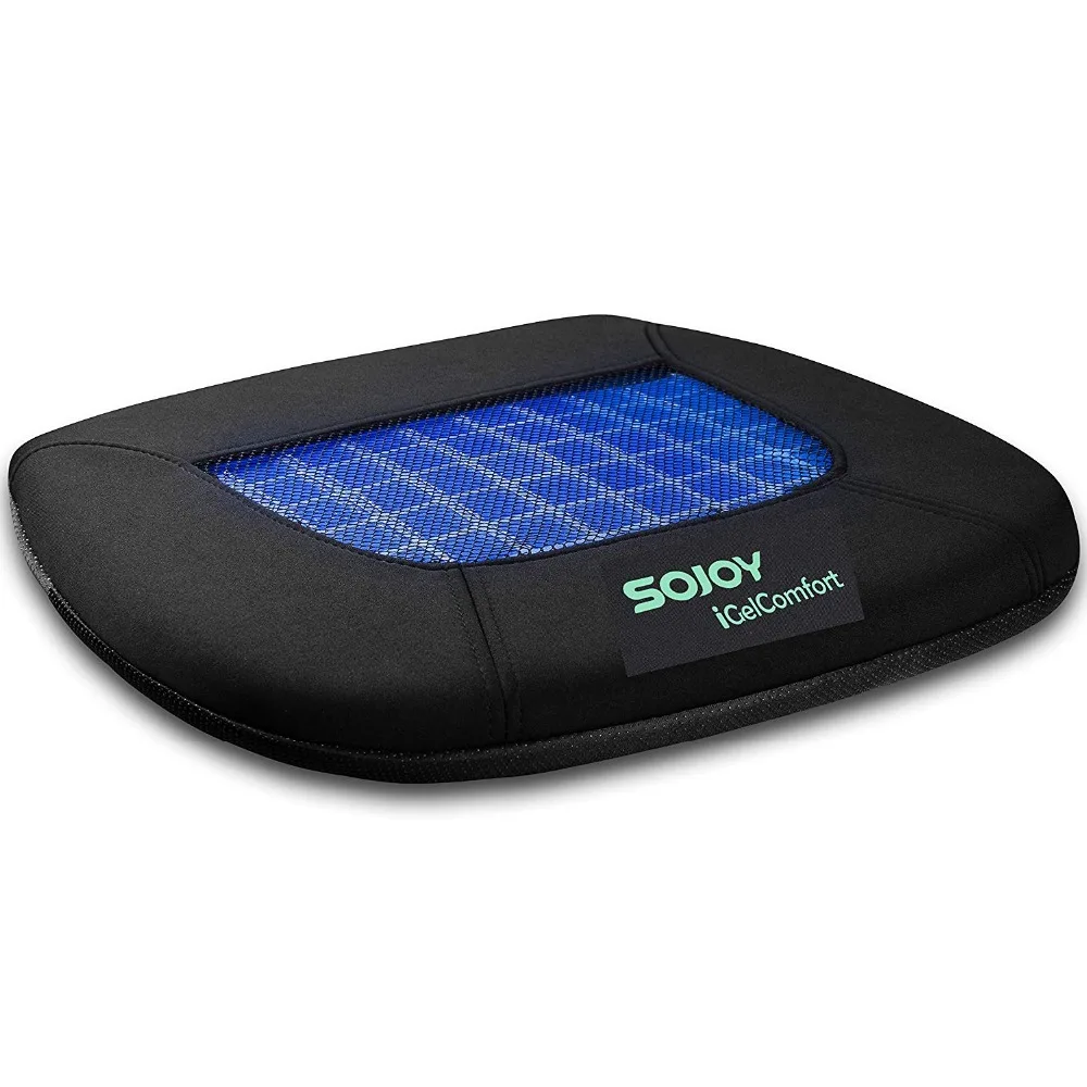 

SOJOY iGel Comfort Coccyx Orthopedic Breathable Anti-slip Cooling Memory Foam Gel Seat Cushion For Car Office Home Outdoor Sport