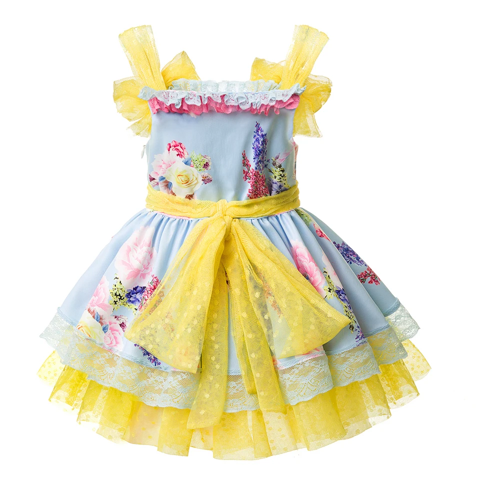Pettigirl New Design Summer Floral Girl Dress Sleeveless Boutique Everyday Wear Children Clothes G-DMGD105-B261 |