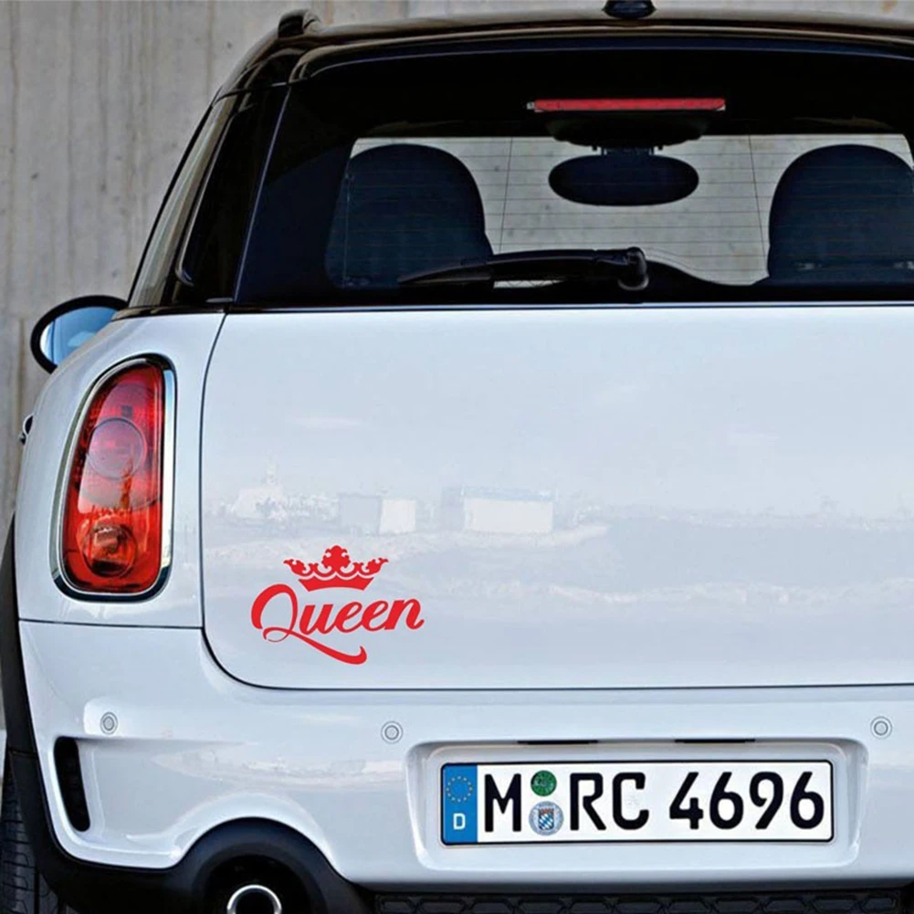 Queen Crown авто-Стайлинг pegatina coche кузова автомобиля наклейки на окна светоотражающие наклейки Декор автомобиля стикер
