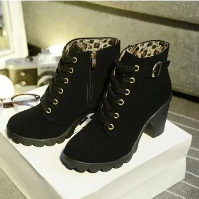 Женские ботинки мартинсы короткие с высоким берцем на осень и зиму 2018|martin boots|women
