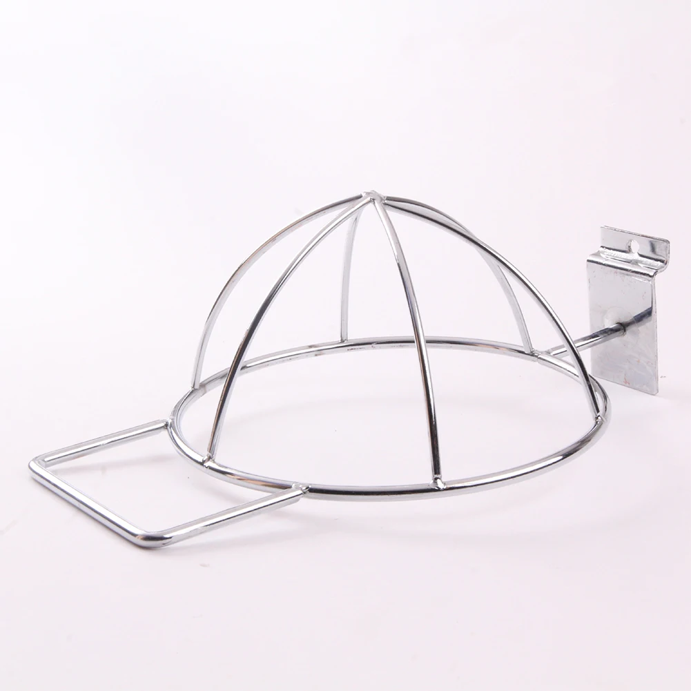 Storage Rack Smooth Practical Hat Holder Chrome Plated Home Easy Install Iron Structure Sturdy Display Wall Mount Shop Durable | Дом и сад