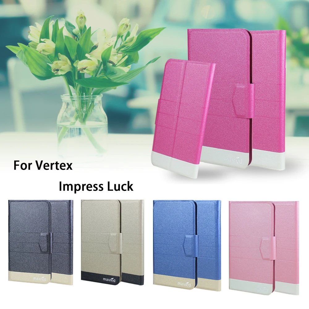5 цветов лидер продаж! Кожаный чехол для телефона Vertex Impress Luck модный роскошный