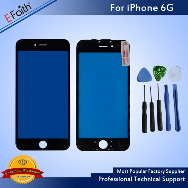 E-Faith сенсорная панель для iPhone 6 6s 6p 6s p сенсорный экран дигитайзер стекло объектив сенсор запасные части для iPhone сенсорный экран - Цвет: 6G Black with gift