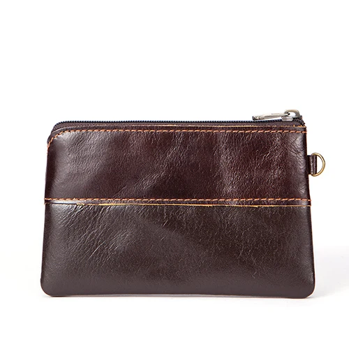 

Wallet Men's Genuine Leather Coin Purse Zip/Short Wallets for Cards Male Slim Wallet Purse Card Holder Small Wallets 8118
