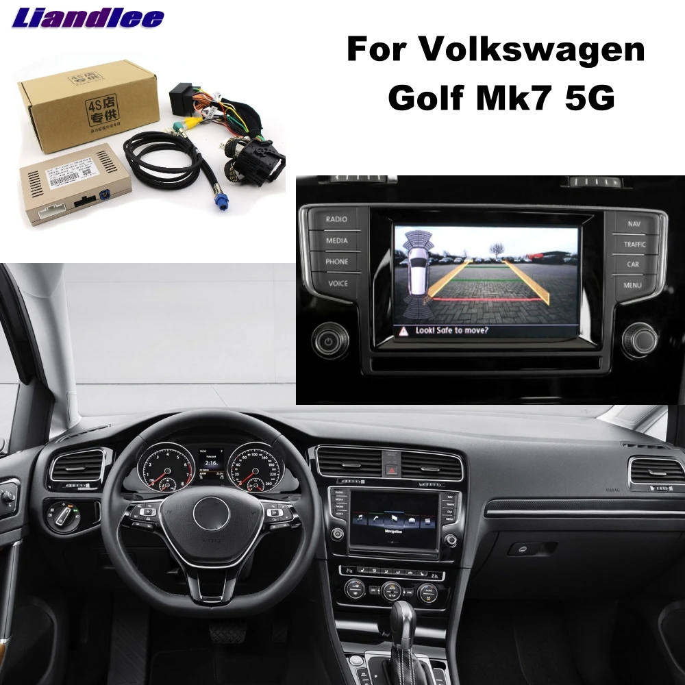 Liandlee парковка Камера Интерфейс заднего вида Парк Камера Наборы для Volkswagen VM Гольф Mk7 5G Дисплей обновлен