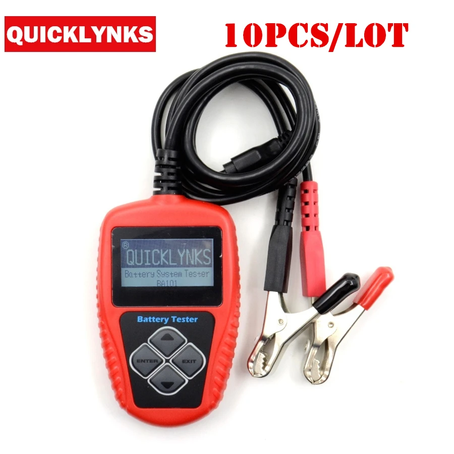 Автомобильный тестер BA101 многоязычный анализатор для аккумуляторов 12 В Вольт