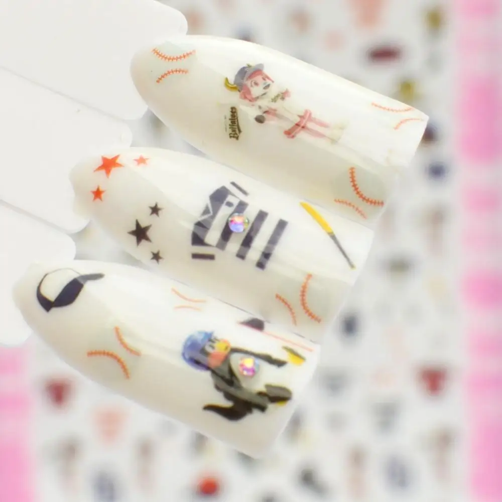 F404 WUF 3D наклейки для ногтей, переводная картинка, Черная Корона, узоры, адгезивные Переводные советы, маникюр, дизайн ногтей, украшение - Цвет: F404