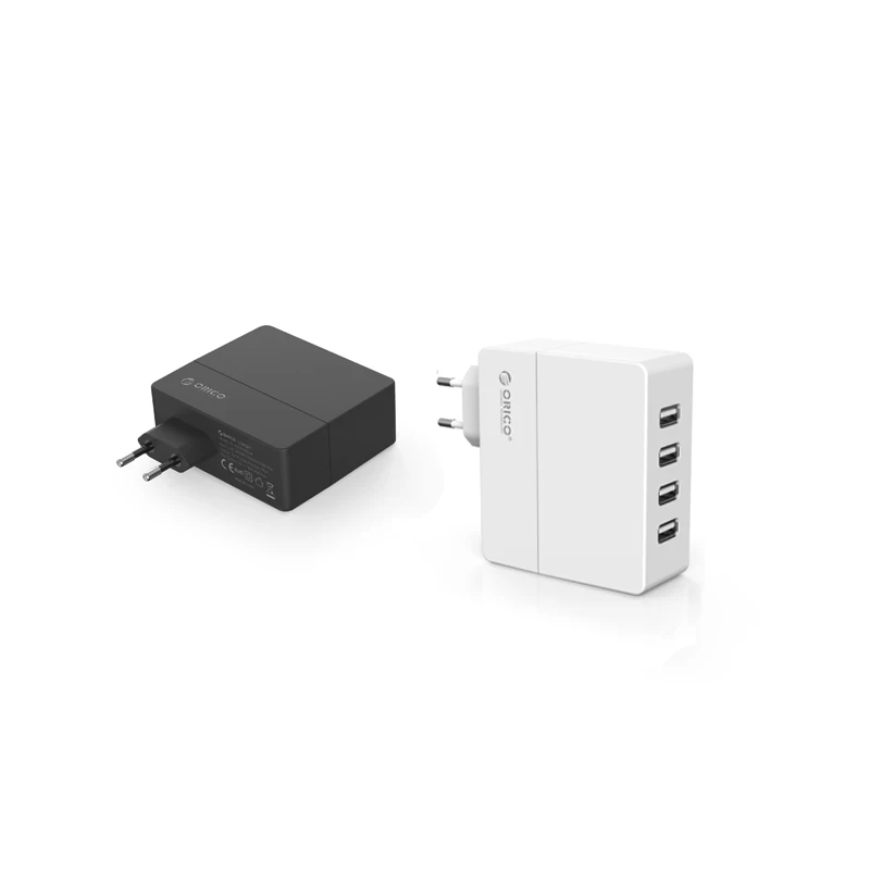 Дорожное зарядное устройство ORICO 4 порта USB 30 Вт настенное для мобильного телефона