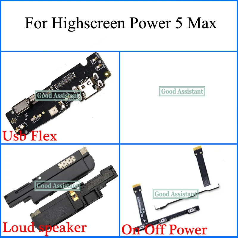 Для Highscreen Power 5 Max Usb Гибкий громкий динамик ВКЛ./ВЫКЛ. кабель питания для Five