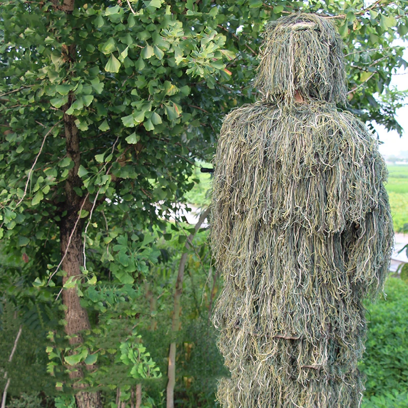 Ghillie Suit Camouflage Clothes Outdoor Hunting Birding Watching Clothing Breathable Jungle for Hunter | Спорт и развлечения