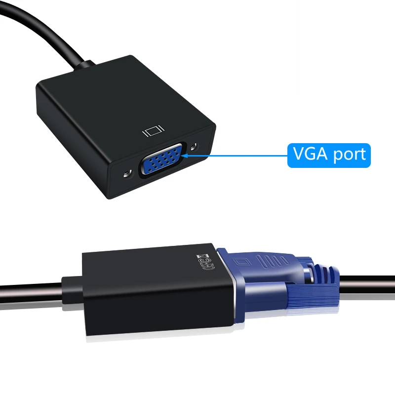 HDMI в VGA адаптер цифро-аналоговые аудио и видео конвертер «Папа-мама» адаптер для ПК ноутбук поддержка 1080P HDTV