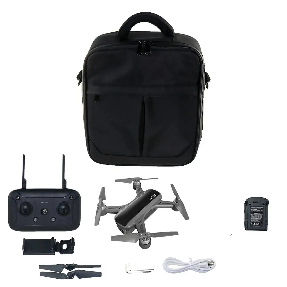 black 1battery 1 bag JJRC X9 5G 1080P WiFi FPV RC Drone GPS Brushless Gimbal Flow Positioning Altitude Hold Quadcopter Remote Control Helicopters - Color: black 1battery 1 bag