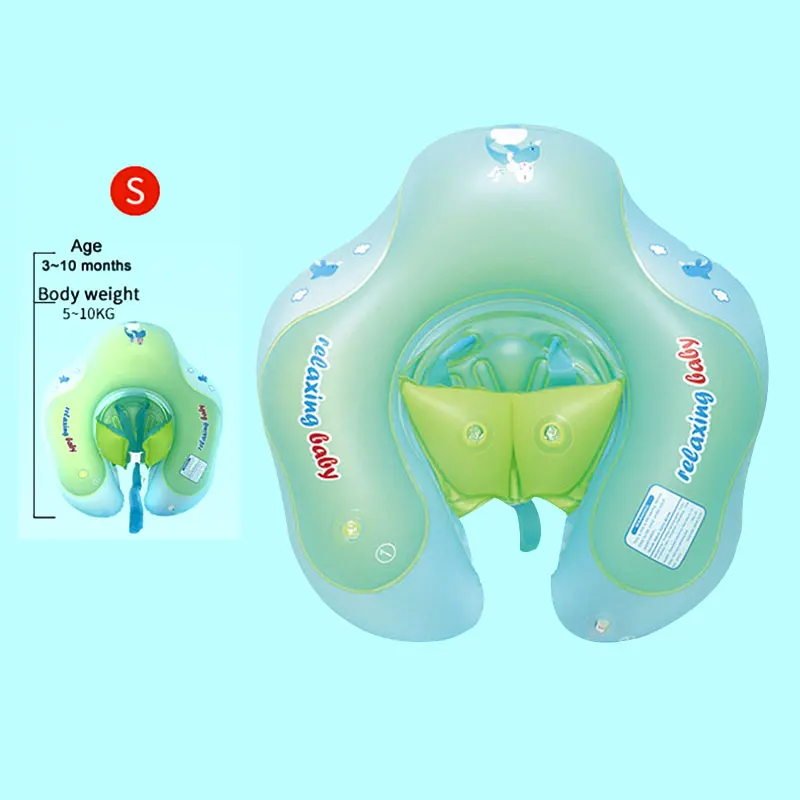 S Baby Inflatable Ring Newborns Bathing Circle Armpit Floating Swim Pool Accessories Double Raft Rings Toy Summer Swimming - Цвет: S