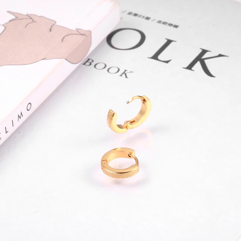 Серьги кольца женские из полированной нержавеющей стали 2 Х9 мм|fashion hoop earrings|hoop