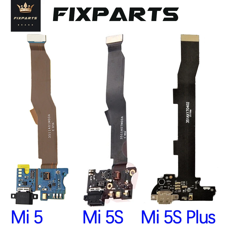 

for Mi5 MI 5S Plus 5X Charging Port Flex Cable Replacement Parts USB Dock Charger Flex Cable For Xiaomi Mi5 Mi5S Plus