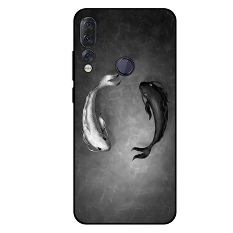 Корпус для lenovo Z5S пара чехол для телефона из мягкого силикона ТПУ с рисунком чехол для lenovo Z 5S забавные Крышка для мобильного телефона с изображением персонажа мультфильмов lenovo Z5S чехол с защитой от ударов